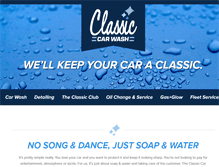 Tablet Screenshot of myclassiccarwash.com